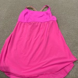 Razorback hot pink lululemon tank top